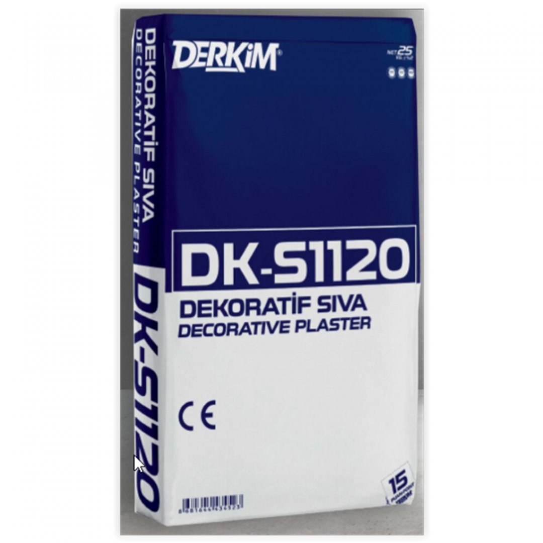 Aragonit Dk-s1120 Derkim Dekoratif Sıva Beyaz 25/1