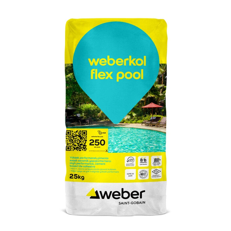 Weber Kol Flex Pool Gri 25 Kg