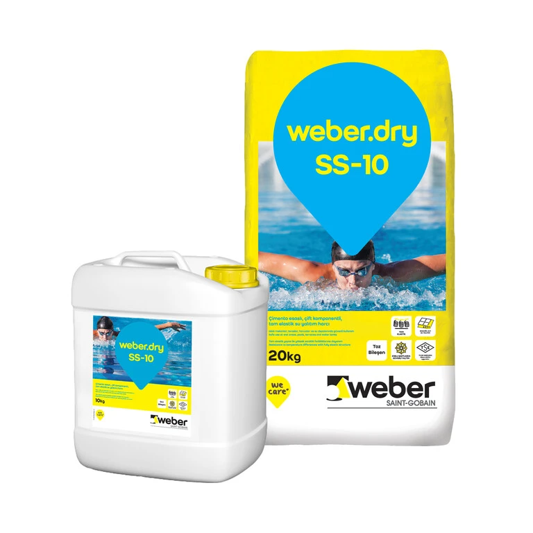 Weber Dry Ss-10 Çimento Esaslı Tam Elastik Su Yalıtım 20+10 Kg