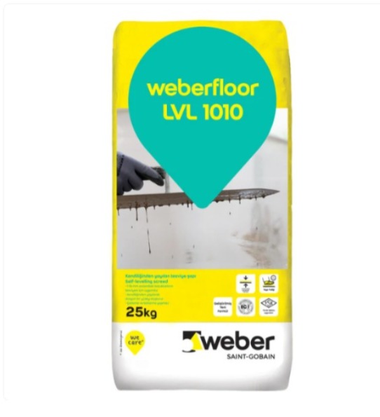 Weber Floor Lvl 1010 Kendiliğinden Yayılan Tesv.şap 1-10 Mm 25 Kg