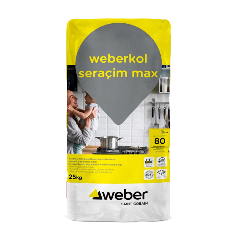 Weber Kol Seraçim Max Gri 25 Kg