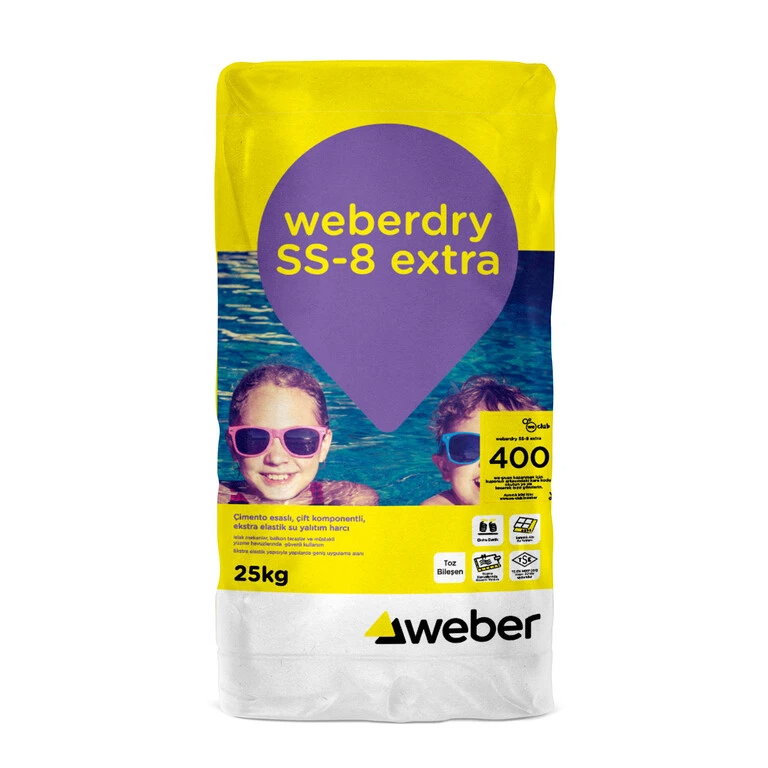 Weber Dry Ss-8 Extra Çimento Esaslı Tam Elast.su Yalıtım 25+10 Kg