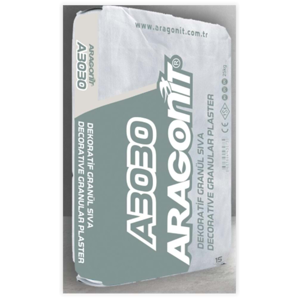Aragonit A3050 Deco Granül Sıva Beyaz 25/1